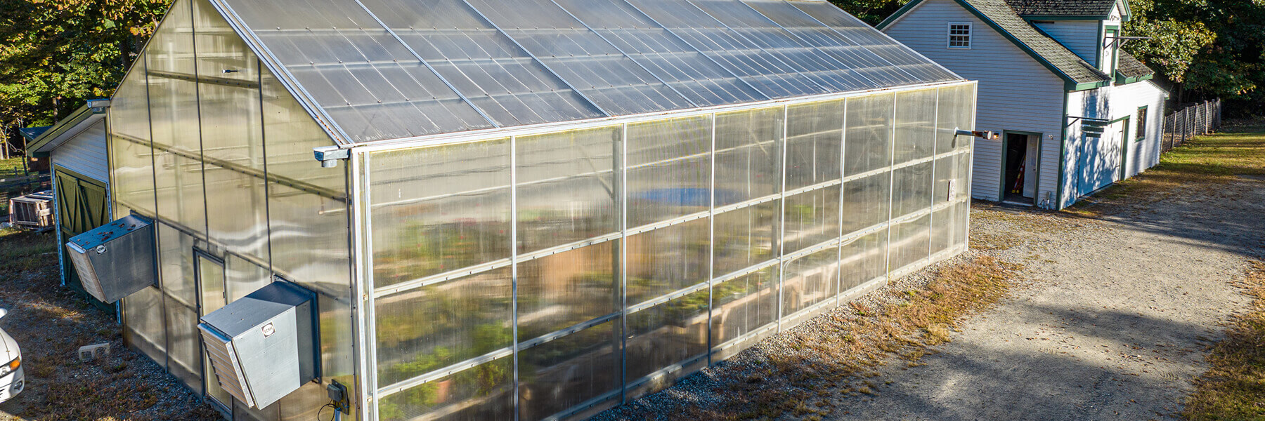 Greenhouse at at Central Maine Learning Center.