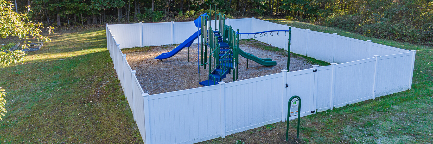 Playground at Central Maine Learning Center.